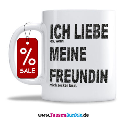 Ich liebe es wenn meine Freundin mich zocken lässt.