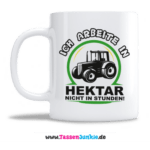 Ich arbeite in Hektar nicht in Stunden