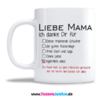 Liebe Mama ich danke Dir für alles